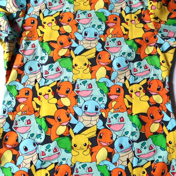 Scrubstar Pokemon V Neck Scrub Top Womens Medium Nurse Workwear - Picture 4 of 6